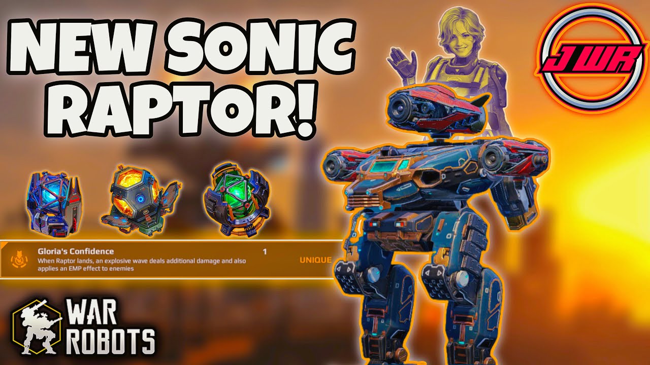 [WR] New Sonic Raptor is a MONSTER! war robots update 10.4 raptor ...