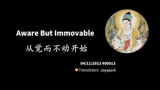 201204 Aware But Immovable 从觉而不动开始00013
