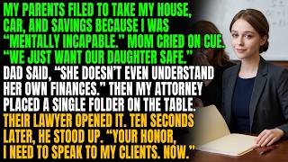 My Parents Told A Judge I Was Mentally Incapable — Then Their Lawyer Opened One Folder And Stood Up