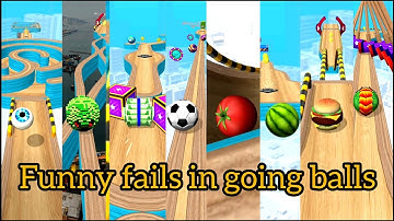Funny fails in going balls game. (Walkthrough gameplay Android. ios)