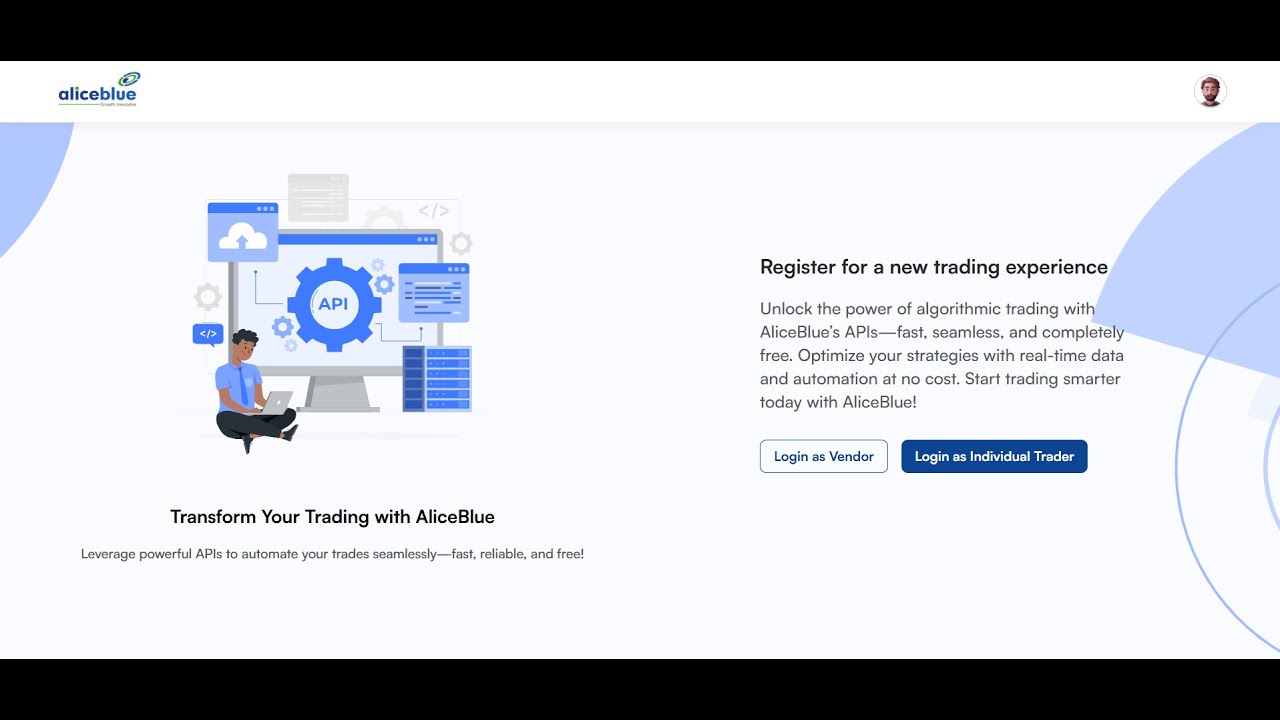 Aliceblue A3 API integration Video