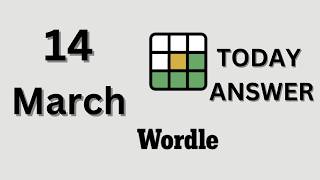 Today's Wordle Answer Mar 14 #1729  NYT Wordle Hints & Updates