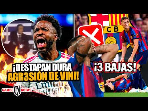 Vini's brutal assault at Real Madrid revealed! | 3 Barcelona absences | Double return at Real Madrid