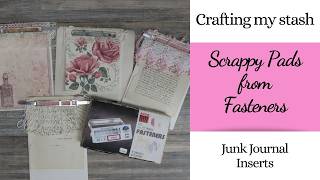 Craft My Stash Scrappy Pads using Metal Fasteners