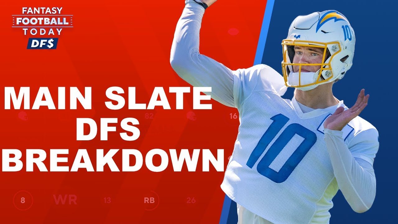 NFL DFS Main Slate & Chiefs-Lions SHOWDOWN PICKS!