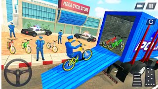 Police BMX Bike Transport Game | Nice ATV police Simulator Games | Android Game screenshot 5