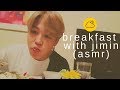 ☾ [BTS ASMR] breakfast with jimin by your parisian balcony // soft talking &amp; music, eating sounds