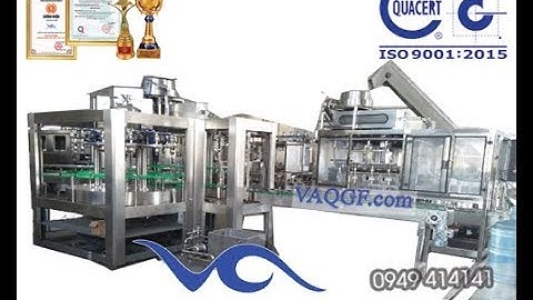 [Việt An] Video Máy chiết rót đóng bình VA-QGF1200 công suất 1200 bình 20 lít/h