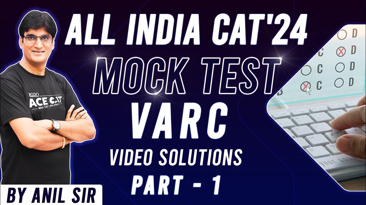 All India CAT 2024 Mock Test - Detailed Live Solutions for VARC Section ...