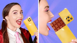 SNEAK CANDY INTO MAGIC SCHOOL  Weird Ways to Sneak Food! Secret Snacks and Candies by 123 GO! FOOD