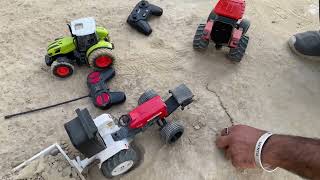 Video shooting with swaraj 855, Hmt 5911 and big trolley remote control tractor models