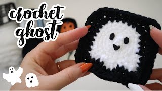 Crochet Granny Square Ghost