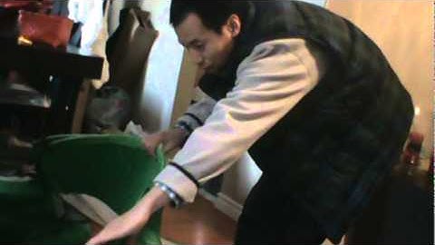 fix twisted spring and fold the net up