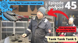 Testing Thomas the Tank 1/6 scale metal radio control model tank. Podpadstudios Season 2 Episode 45.