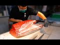 3 minutes fast bluefin tuna cutting /Sushi keeps making, always making sushi/Luxurious sashimi !