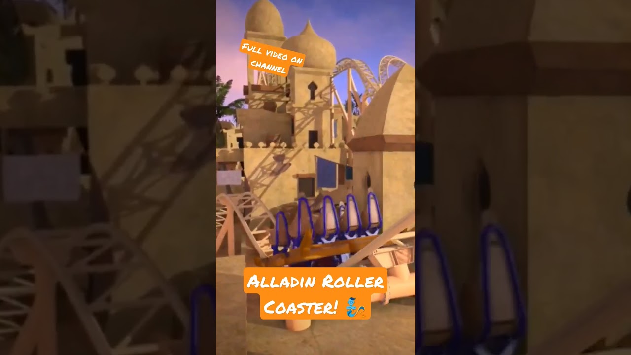Aladdin Roller Coaster! 🧞 - Virtual Agrabah Adventure - 