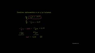 Denklem Sistemlerinin Yerine Koyma Yöntemiyle Çözümü: y=-1/4x 100 & y=-1/4 120 (Matematik / Cebir)