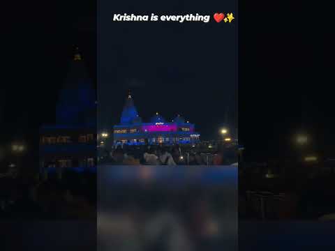 krishna is everything ❤️❤️‍🩹#shorts #shreekrishna #vrindavan #bankebihari #premmandir #premanand