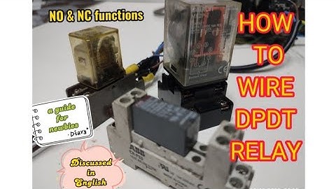 EASY WIRING CONNECTION OF DOUBLE POLE DOUBLE THROW RELAY
