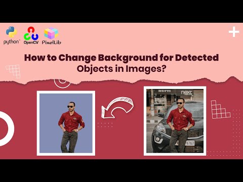 Change background using python | How to change background for detected objects in Image