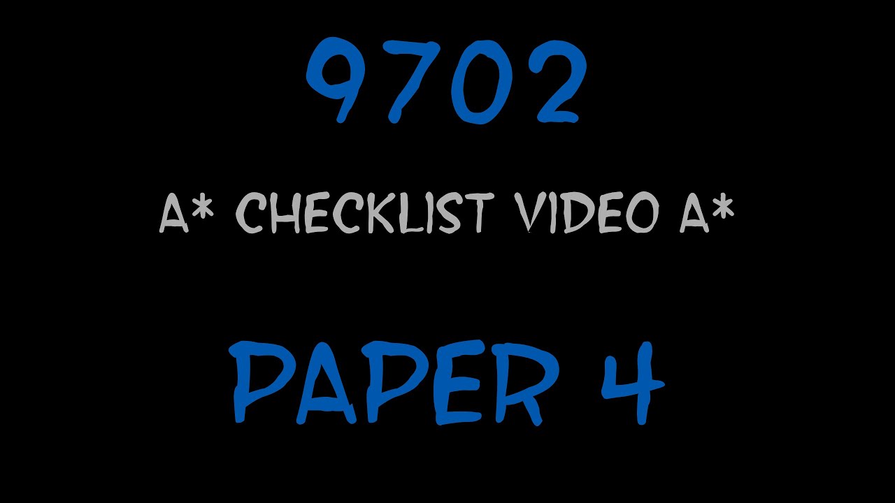 9702 A Level Physics Paper 4 | Last-Minute , Must-Do Questions & Exam Boost (MAY/JUNE 2025)