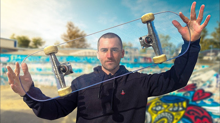 JE SKATE UNE PLANCHE EN PLEXIGLASS !