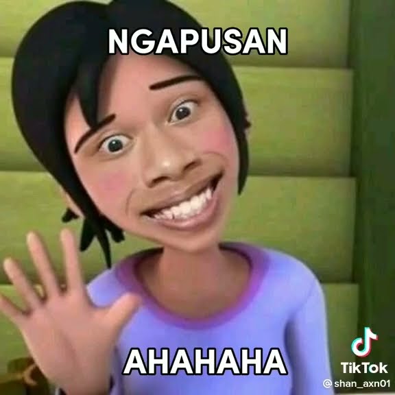 aku wedus berekor buntut aku wedus bertelinga kuping 🤣🤣 meme upin ipin