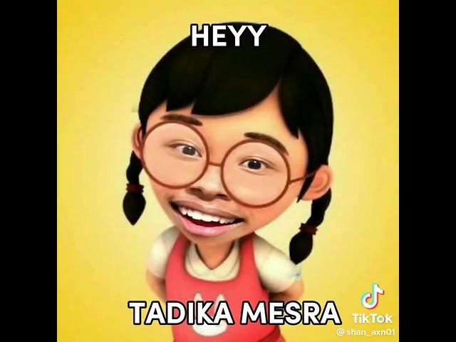 aku wedus berekor buntut aku wedus bertelinga kuping 🤣🤣 meme upin ipin class=