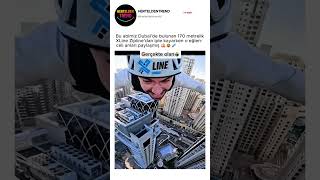 Bu Abimiz Dubaide Bulunan 170 Metrelik Ziplinedan Iple Kayarken O Eğlenceli Anları Paylaşmış