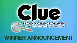 CLUE Second Chance Drawing Winner Announcements