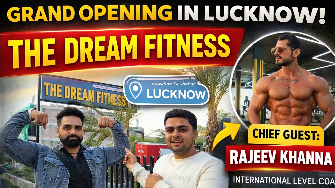 The Most Luxurious Gym in Lucknow? 😱 | The Dream Fitness Grand Opening