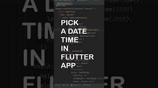 How To Show Date And Time Picker In Flutter
