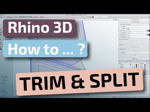 Rhino 3D  - Trim and Split