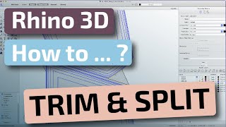 Rhino 3D  - Trim and Split