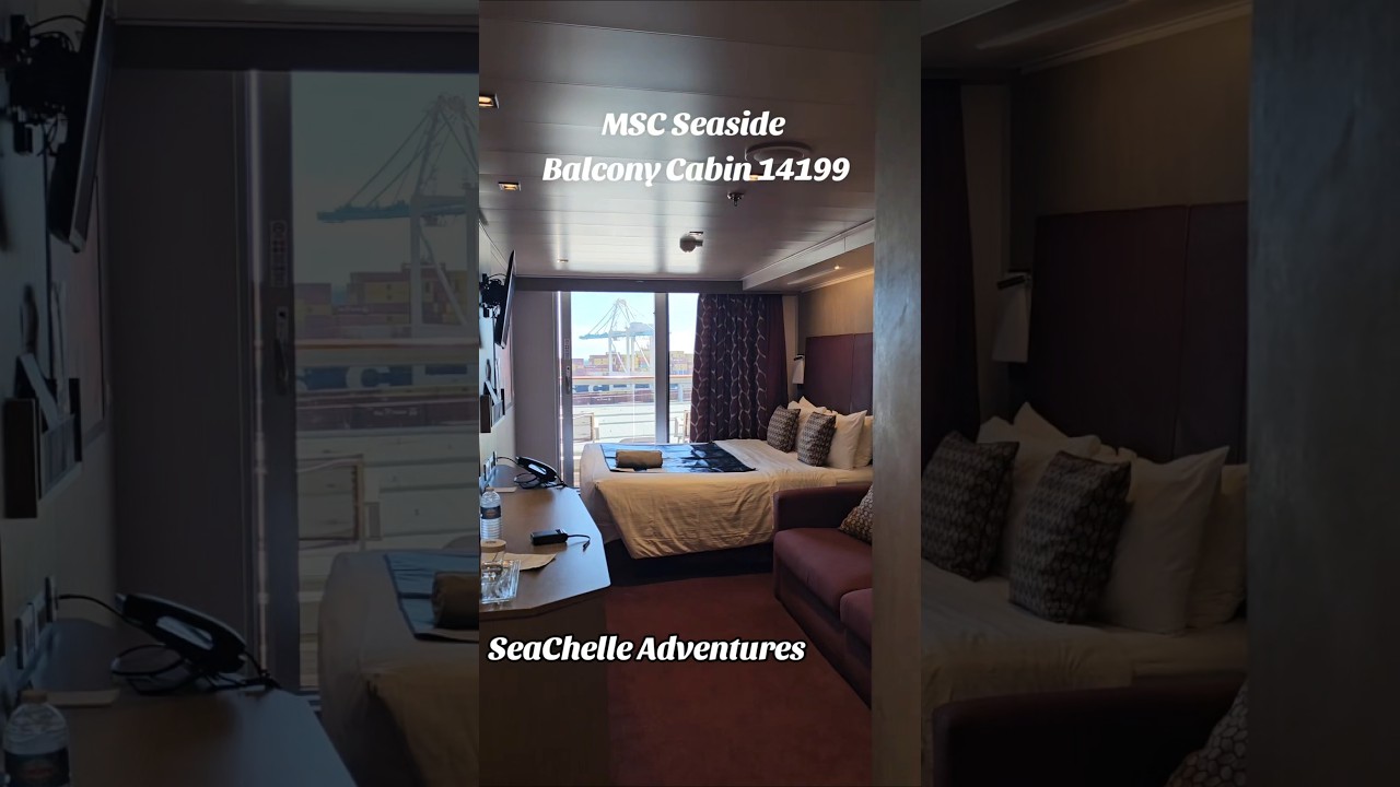 MSC Seaside Balcony Cabin 14199 #cruise #roomtour #msc #seaside #cabin #balcony #travel