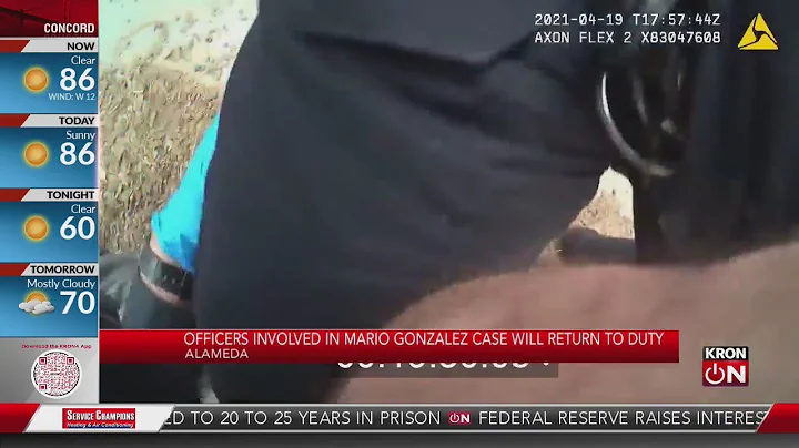 Officers involved in Mario Gonzalez case will return to duty