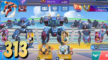 Mech Arena - Gameplay Walkthrough Part 313 - Blue Crimson(iOS,Android)