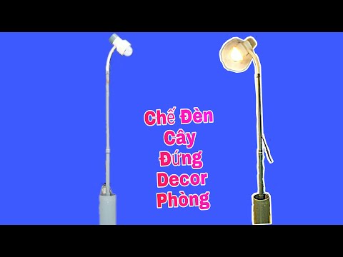 Video Tự làm đèn học đèn trợ sáng chân cao từ ống nhựa PVC... - YouTube