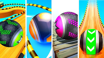 Going Balls vs Action Balls vs Rollance vs Sky Ball Jump - All level gameplay Android, IOS