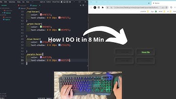 ASMR Programming - Coding Button Hover UI - No Talking