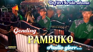 Pambuko_instrumen gamelan jawa klasik || seni janger defitri krido utomo.