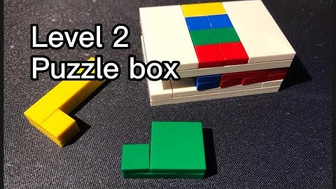 I made a ￼LEVEL 2 puzzle box in Lego