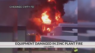 Firefighters face challenges after chemical plant fire