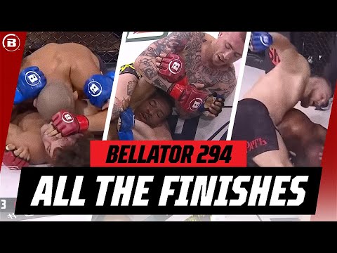 ALL FINISHES from the Bellator 294 Fights