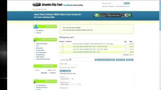 How to order on the Granite City Tool Website