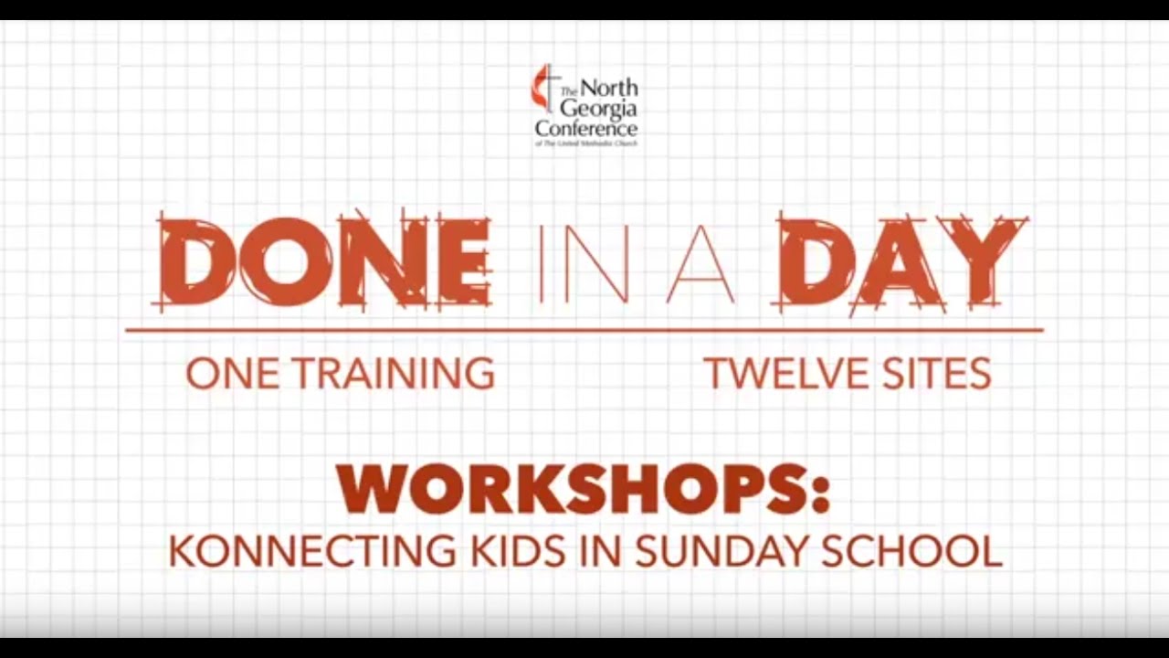Done in a Day Children's Ministry Training Connecting Kids in Sunday