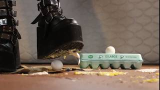 Huge Platform Boots Crush little eggs (Teaser)