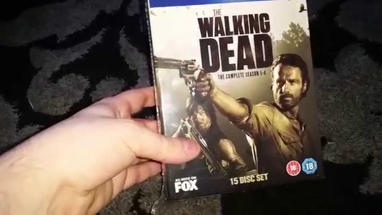 The Walking Dead Season 1-4 Blu-Ray Unboxing - YouTube
