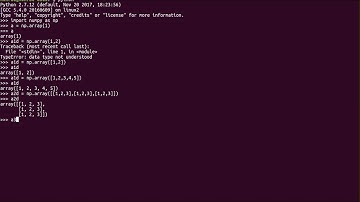 Python - Create numpy arrays