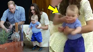 Royal fans spot Kate's relatable parenting moment in George clip